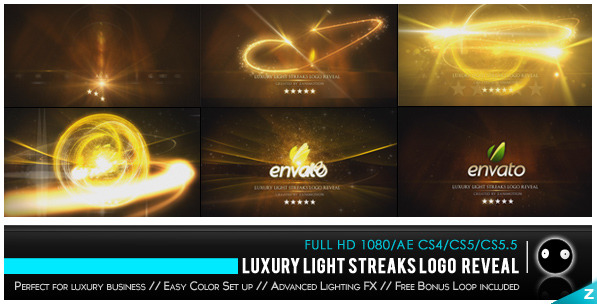 After Effects Project - VideoHive Luxury Light Streaks Logo Reveal 718924 After Effects Project - VideoHive Luxury Light Streaks Logo Reveal 718924