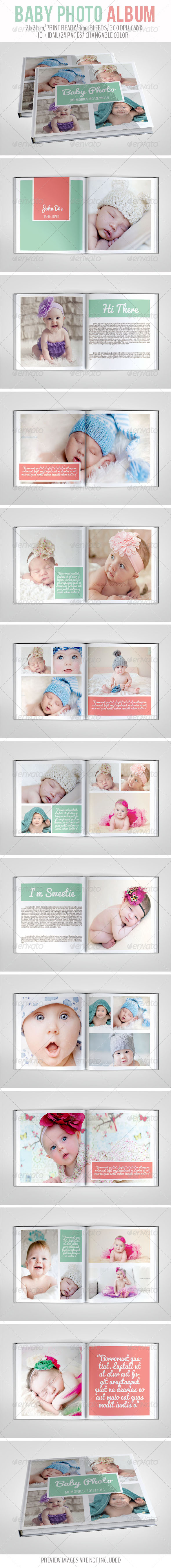 Baby Photo Album - Photo Albums Print Templates