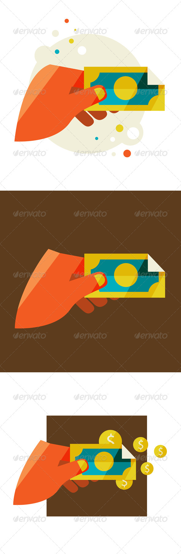 GraphicRiver Man s Hand Holding a Banknote 6966128