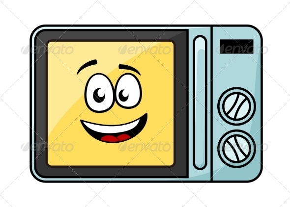 Cartoon Microwave Oven | GraphicRiver