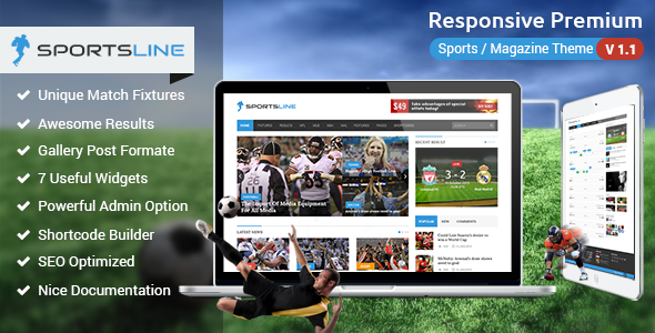 Sportsline - Responsive Sports News Theme - News / Editorial Blog / Magazine