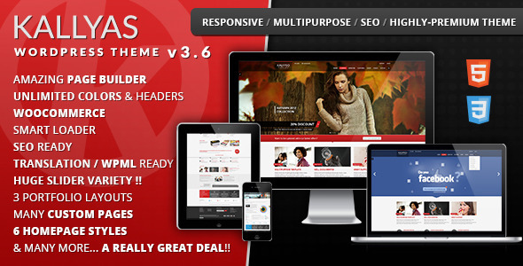 KALLYAS - Responsive Multi-Purpose WordPress Theme - WooCommerce eCommerce