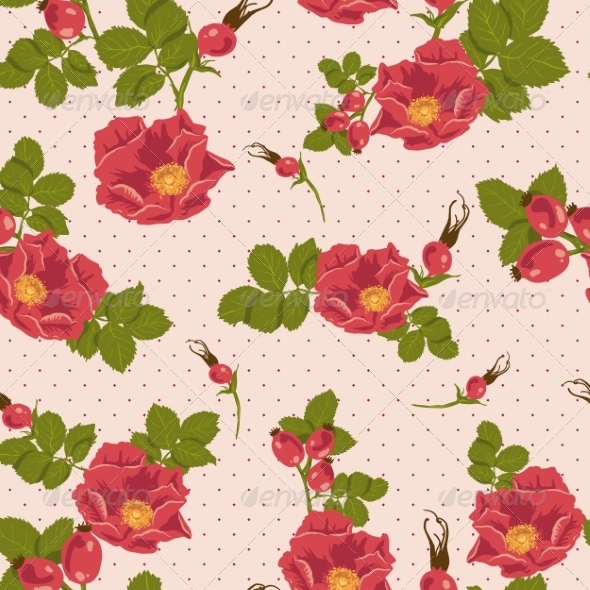 Stock Vector - GraphicRiver Floral Seamless Pattern 7046592 » Dondrup.com