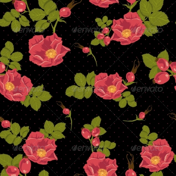 Stock Vector - GraphicRiver Floral Seamless Pattern 7046654 » Dondrup.com