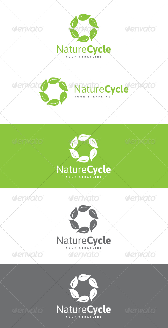 Nature Cycle Logo - Nature Logo Templates