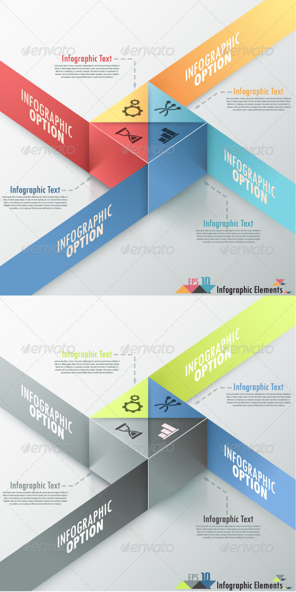 Modern Infographic Options Banner (2 Versions) - Infographics 