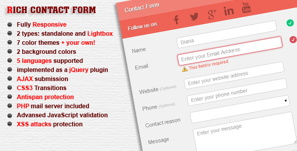 CodeCanyon Responsive AJAX Contact Form & PHP Mail Server 7187661 CodeCanyon Responsive AJAX Contact Form & PHP Mail Server 7187661