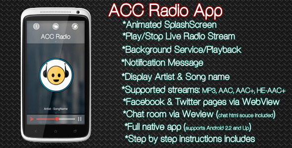 CodeCanyon AAC Radio App Android 7188514 CodeCanyon AAC Radio App Android 7188514