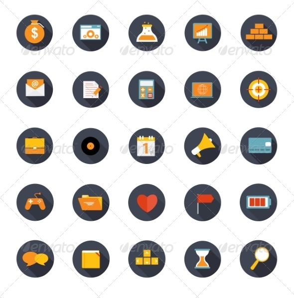 GraphicRiver Set of Flat Icons Vector Illustration 7189692 GraphicRiver Set of Flat Icons Vector Illustration 7189692