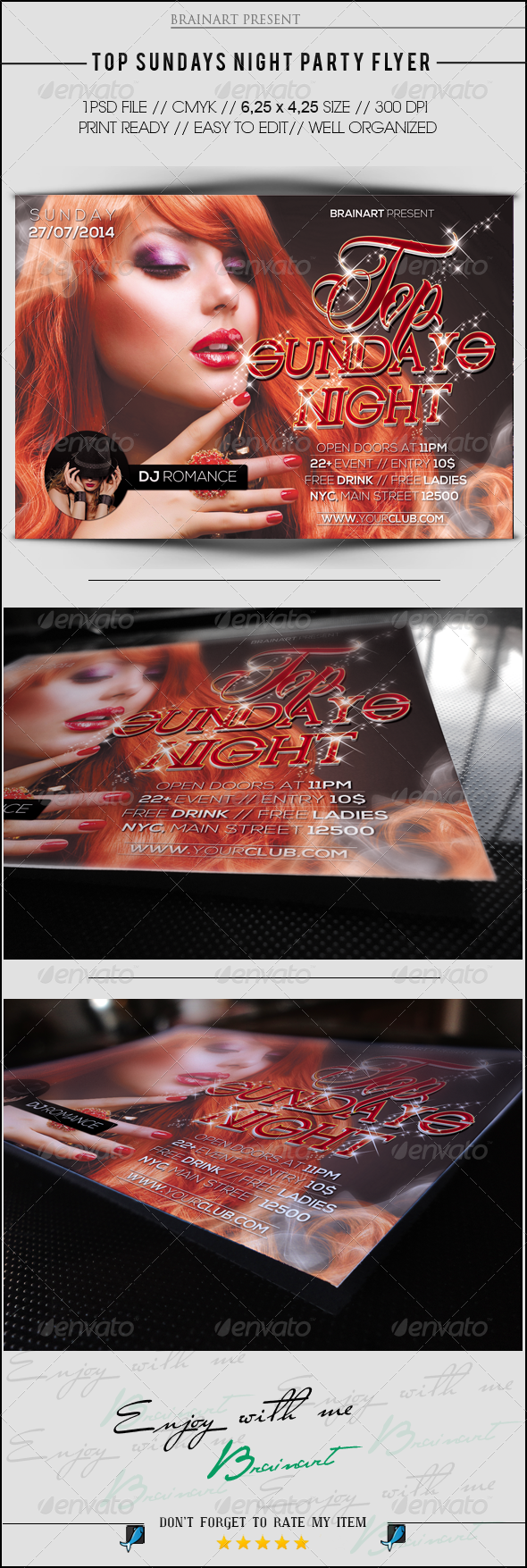 GraphicRiver Top Sundays Night Party Flyer 7190068 GraphicRiver Top Sundays Night Party Flyer 7190068