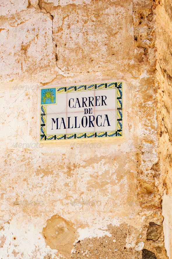 Carrer de Mallorca street name (Misc) Photo Download