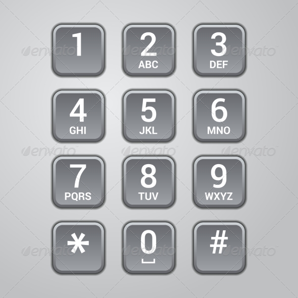 GraphicRiver User interface keypad for phone Vector 7202455 GraphicRiver User interface keypad for phone Vector 7202455