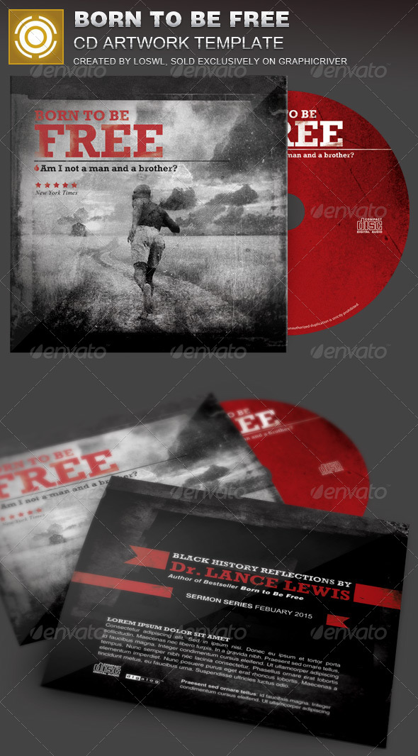 GraphicRiver Born to Be Free Black History CD Artwork Template 7204754 GraphicRiver Born to Be Free Black History CD Artwork Template 7204754