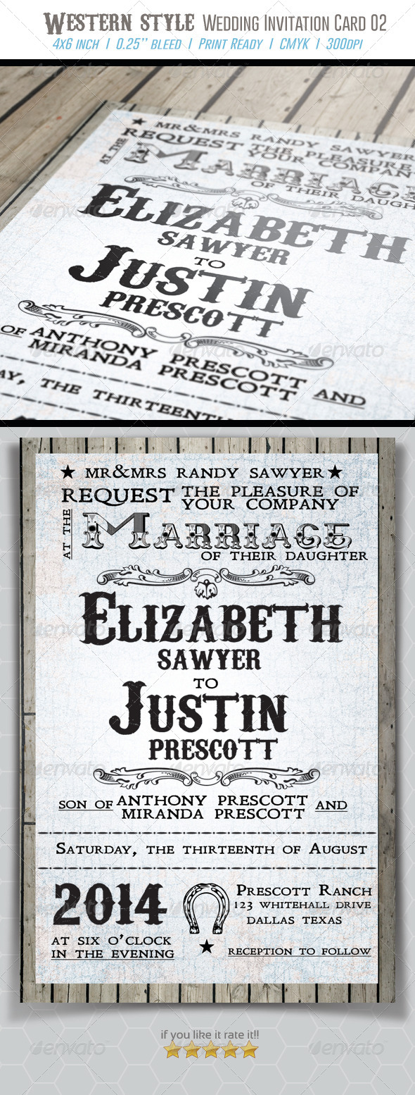 GraphicRiver Western Style Wedding Invitation Card 02 7206745 GraphicRiver Western Style Wedding Invitation Card 02 7206745
