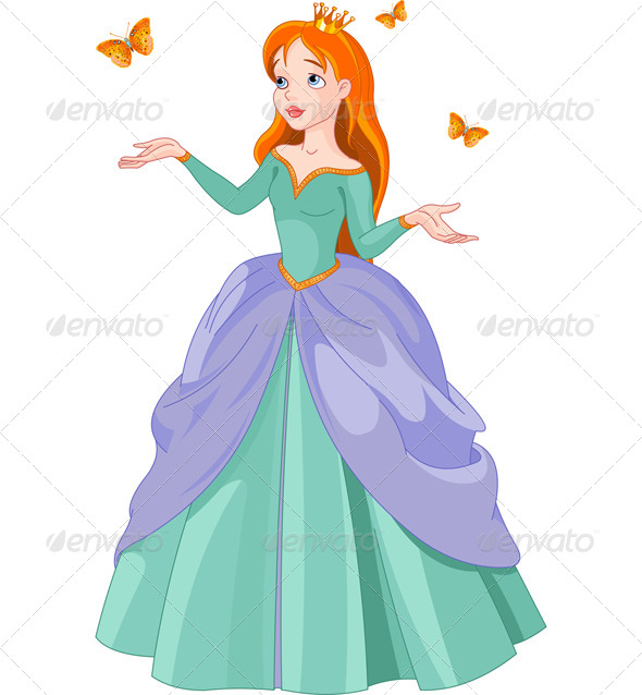 GraphicRiver Princess and Butterflies 7211684 GraphicRiver Princess and Butterflies 7211684
