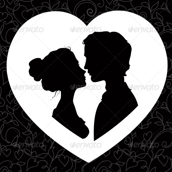GraphicRiver Silhouettes of Loving Couple 7213248 GraphicRiver Silhouettes of Loving Couple 7213248