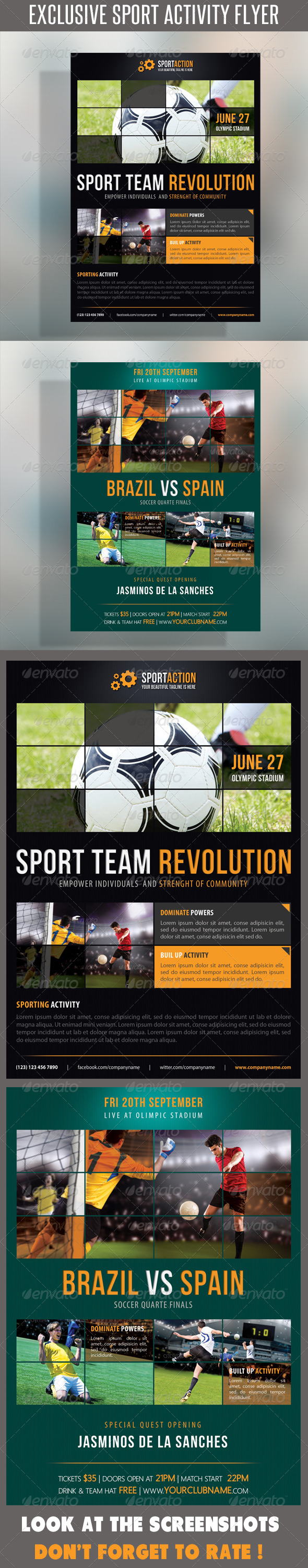 GraphicRiver Sport Multipurpose Flyer 15 7214762 GraphicRiver Sport Multipurpose Flyer 15 7214762