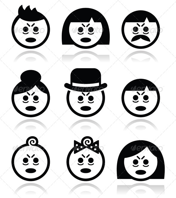 GraphicRiver Tired or Sick People Faces Icon Set 7215585 GraphicRiver Tired or Sick People Faces Icon Set 7215585