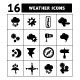 Set Icons of Weather