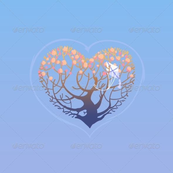 GraphicRiver Tree in Shape of Heart 7216925 GraphicRiver Tree in Shape of Heart 7216925