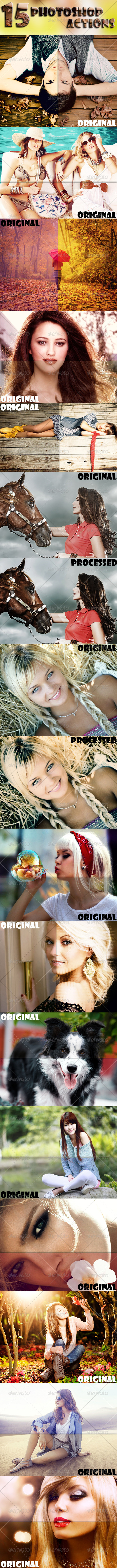 GraphicRiver 15 Photoshop Actions 7219960 GraphicRiver 15 Photoshop Actions 7219960