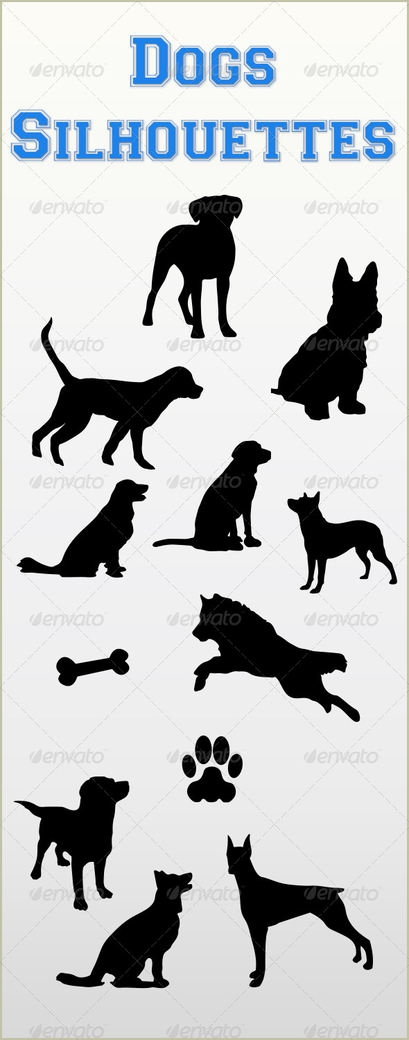 GraphicRiver Dogs Silhouettes 7221934 GraphicRiver Dogs Silhouettes 7221934