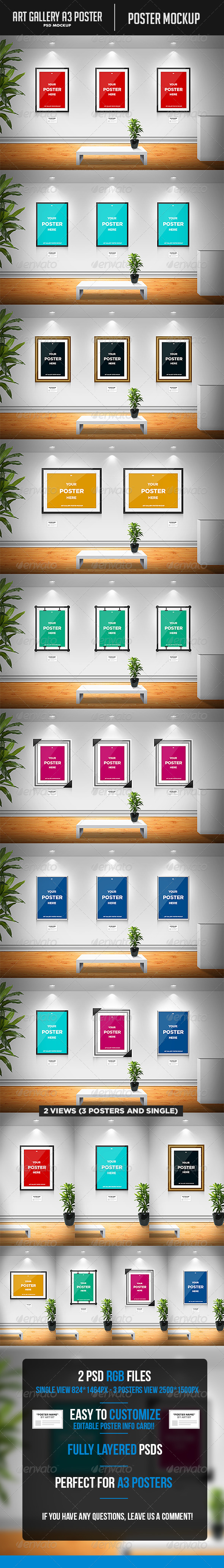 GraphicRiver Art Gallery A3 Poster Mockup 7223082 GraphicRiver Art Gallery A3 Poster Mockup 7223082