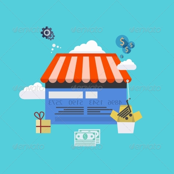 GraphicRiver Flat Modern Icons on Sample Background 7223150 GraphicRiver Flat Modern Icons on Sample Background 7223150