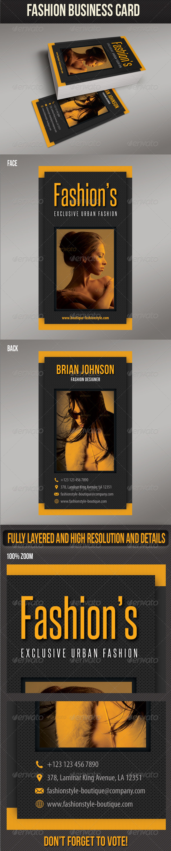 GraphicRiver Fashion Business Card 08 7223234 GraphicRiver Fashion Business Card 08 7223234