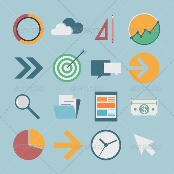 GraphicRiver Flat Icons 7223779 GraphicRiver Flat Icons 7223779