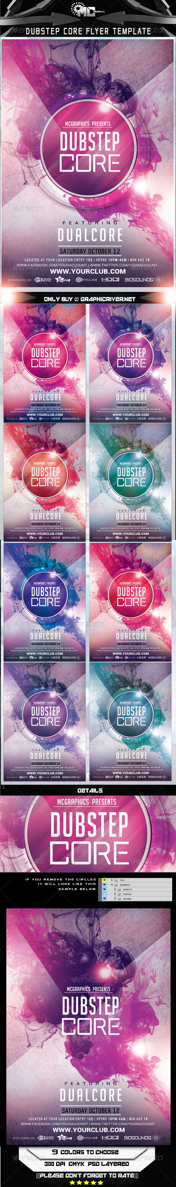 GraphicRiver Dubstep Core Flyer Template 7190505 GraphicRiver Dubstep Core Flyer Template 7190505