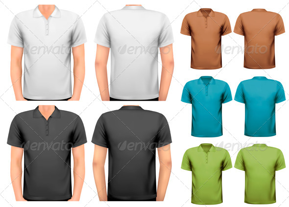 GraphicRiver Black and White and Color Men T-Shirts 7224264 GraphicRiver Black and White and Color Men T-Shirts 7224264