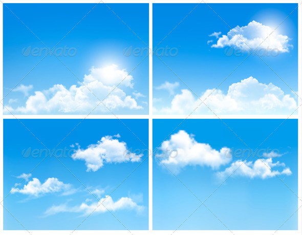 GraphicRiver Collection of Backgrounds with Blue Sky and Clouds 7224273 GraphicRiver Collection of Backgrounds with Blue Sky and Clouds 7224273