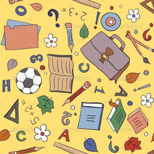 GraphicRiver Seamless School Background 7225113 GraphicRiver Seamless School Background 7225113