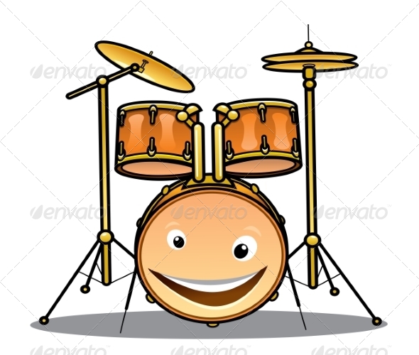 GraphicRiver Set of Drums and Cymbals for a Band 7225131 GraphicRiver Set of Drums and Cymbals for a Band 7225131