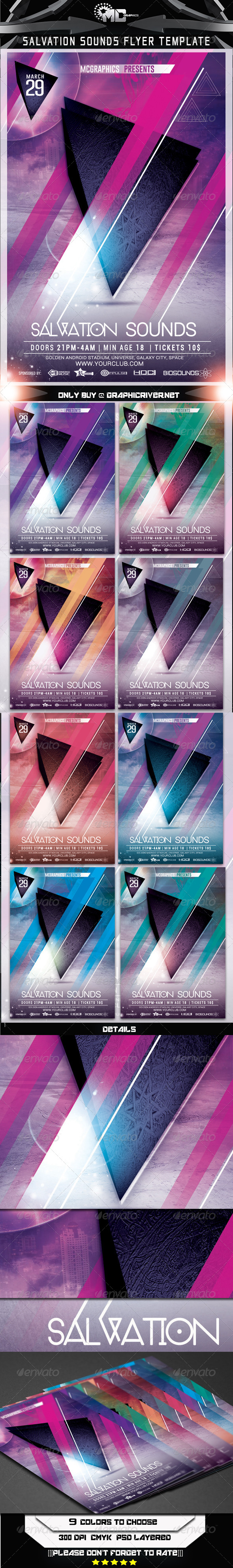 GraphicRiver Salvation Sounds Flyer Template 7225362 GraphicRiver Salvation Sounds Flyer Template 7225362