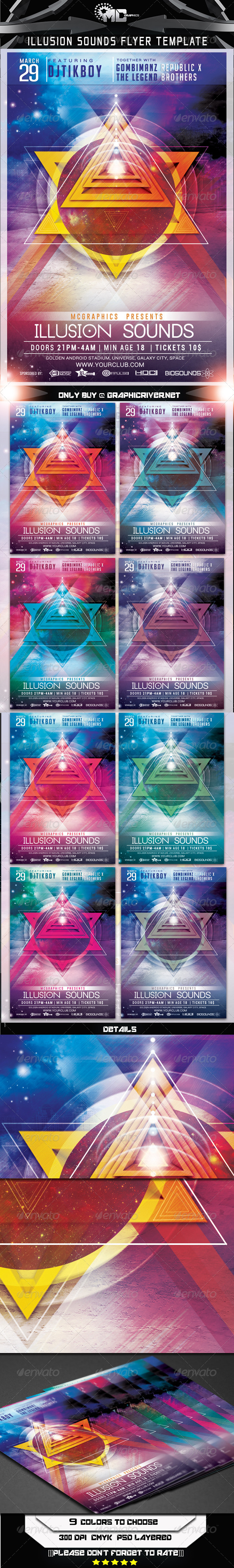 GraphicRiver Illusion Sounds Flyer Template 7225805 GraphicRiver Illusion Sounds Flyer Template 7225805