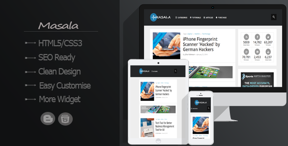 ThemeForest Masala Responsive Blogger Template 7142715 ThemeForest Masala Responsive Blogger Template 7142715