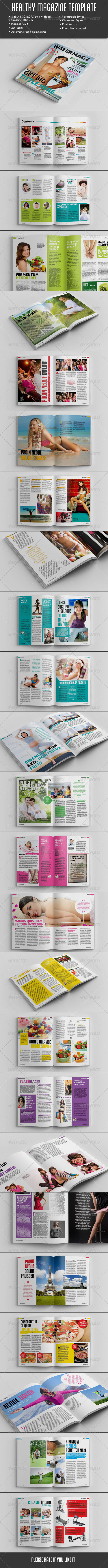 GraphicRiver 50 Pages Healthy Magazine Template 7227296 GraphicRiver 50 Pages Healthy Magazine Template 7227296