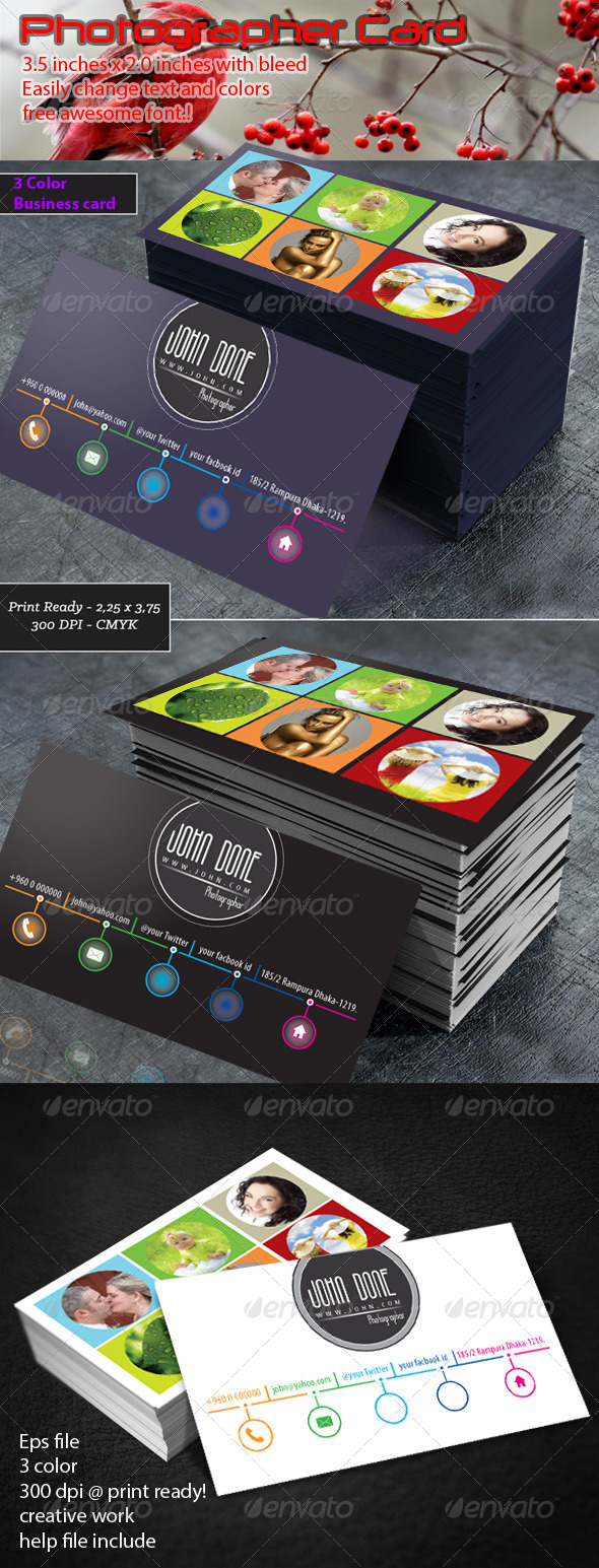 GraphicRiver Photography Business Card 7184745 GraphicRiver Photography Business Card 7184745