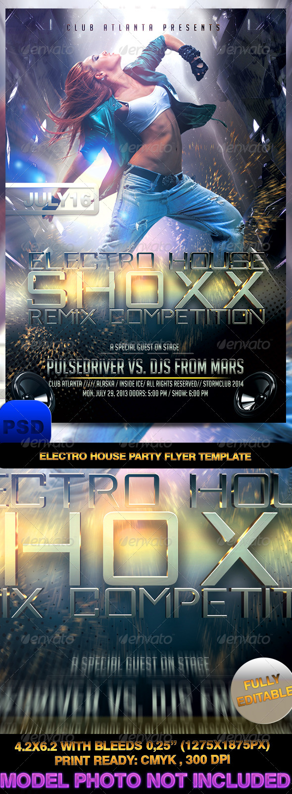 GraphicRiver Electro House Party Flyer Template 7227583 GraphicRiver Electro House Party Flyer Template 7227583