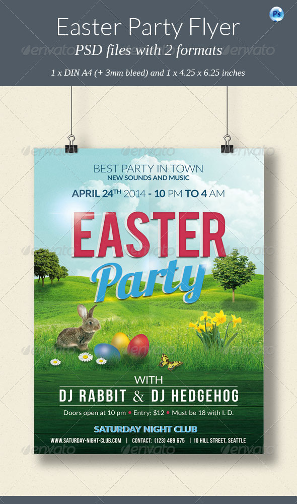 GraphicRiver Easter Party Flyer 7227590 GraphicRiver Easter Party Flyer 7227590