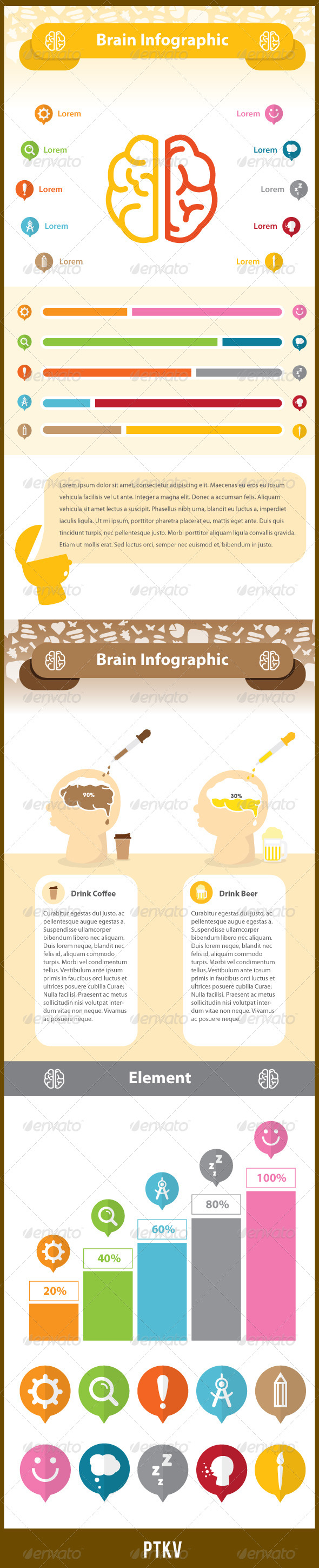 Our Brain - Infographics 