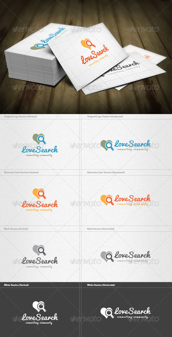 GraphicRiver Love Search Logo 7227621 GraphicRiver Love Search Logo 7227621