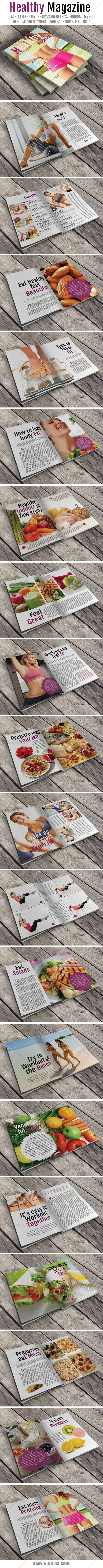 GraphicRiver Healthy Magazine 7227659 GraphicRiver Healthy Magazine 7227659