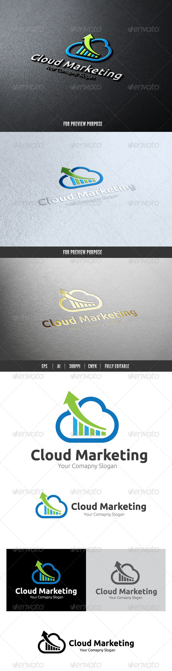 Marketing Cloud II - Nature Logo Templates