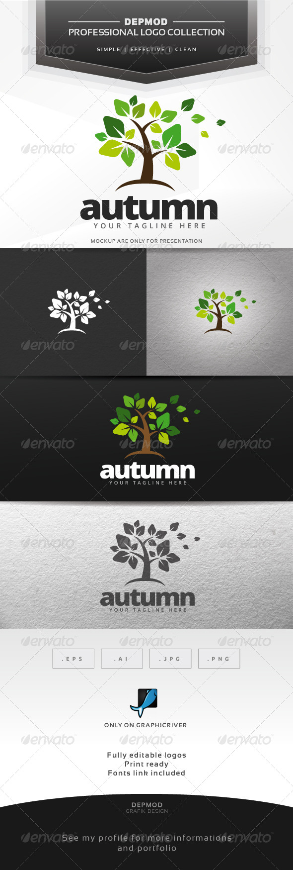 Autumn Logo - Nature Logo Templates