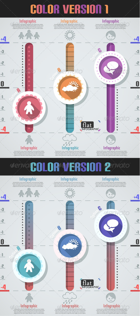 Flat Infographic Banner (Two Versions) - Infographics 
