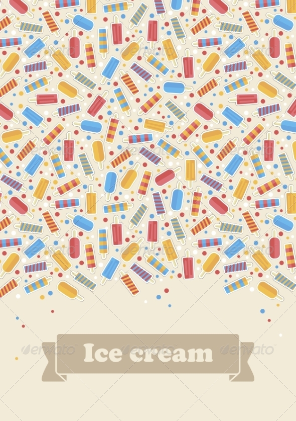 GraphicRiver Summer Card Ice Cream 7228808 GraphicRiver Summer Card Ice Cream 7228808