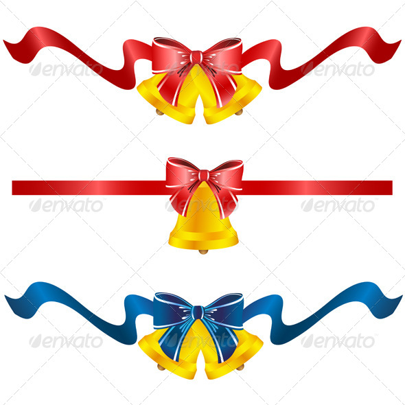 GraphicRiver Set of Three Festive Bells 7228869 GraphicRiver Set of Three Festive Bells 7228869